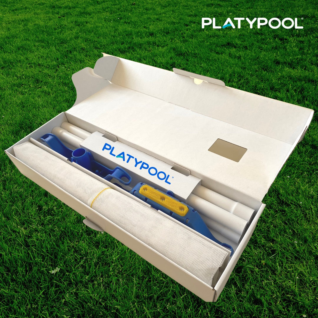 Epuisette piscine XXL Platypool materiaux resistants chlore UV recyclables